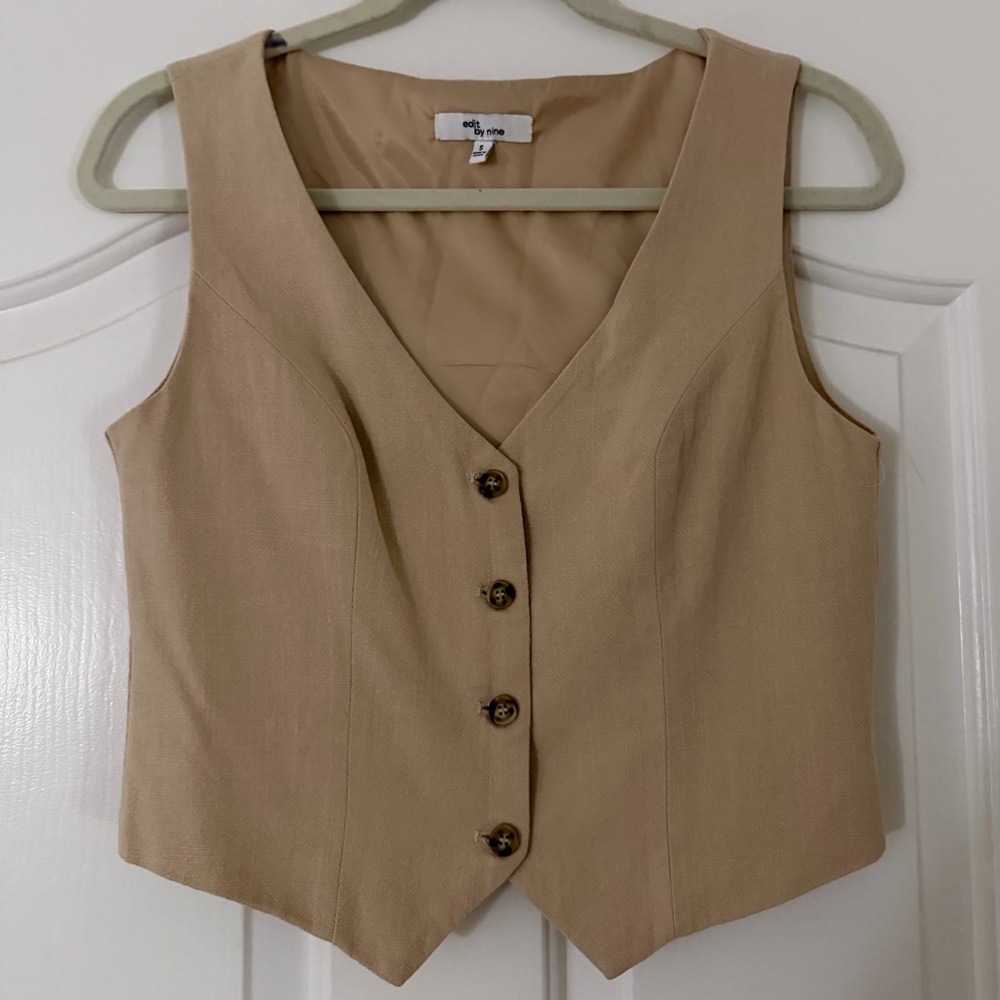 Edit by Nine Women's Elegant Beige Blouse